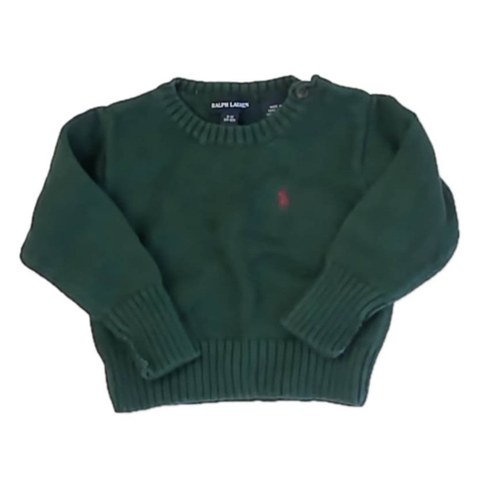 Ralph Lauren Boys Green Sweater size: 3-12 Months